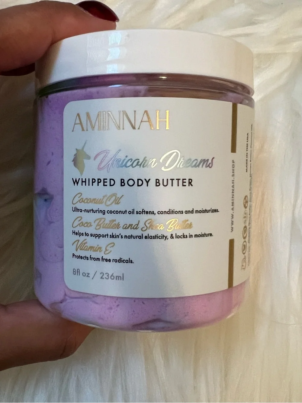 NWT Aminnah Unicorn Dreams Whipped Body Butter retails $38.00 USD